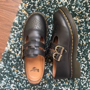 Smooth Leather Doc Marten Mary Jane Shoes